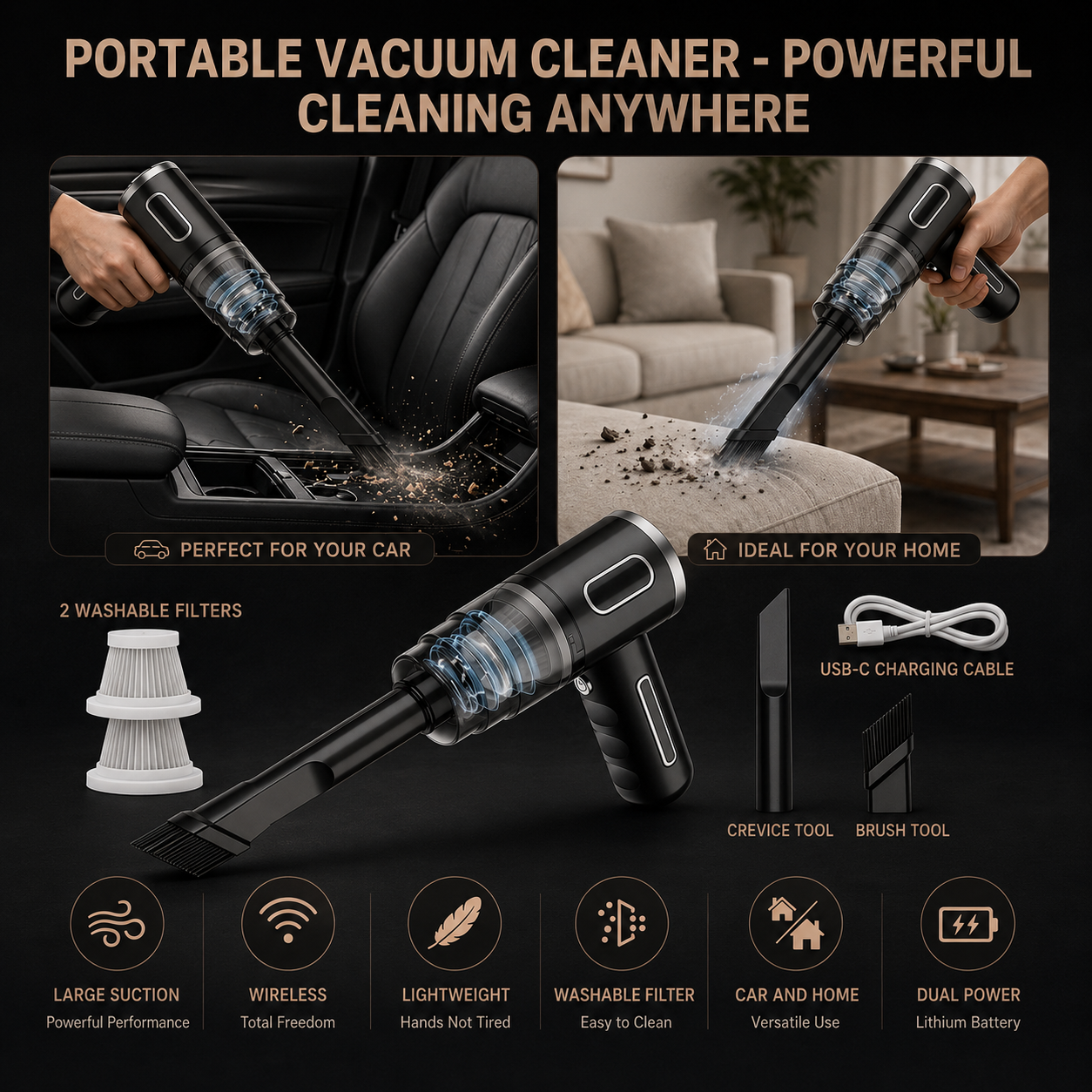 SIMPLORA Handheld Vacuum