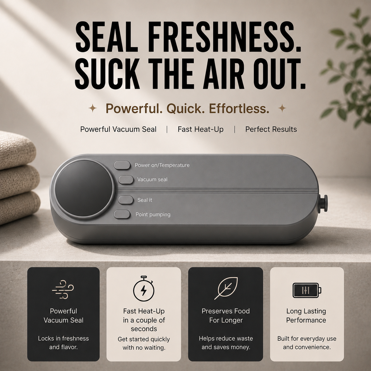 SIMPLORA™ Portable Vacuum Sealer